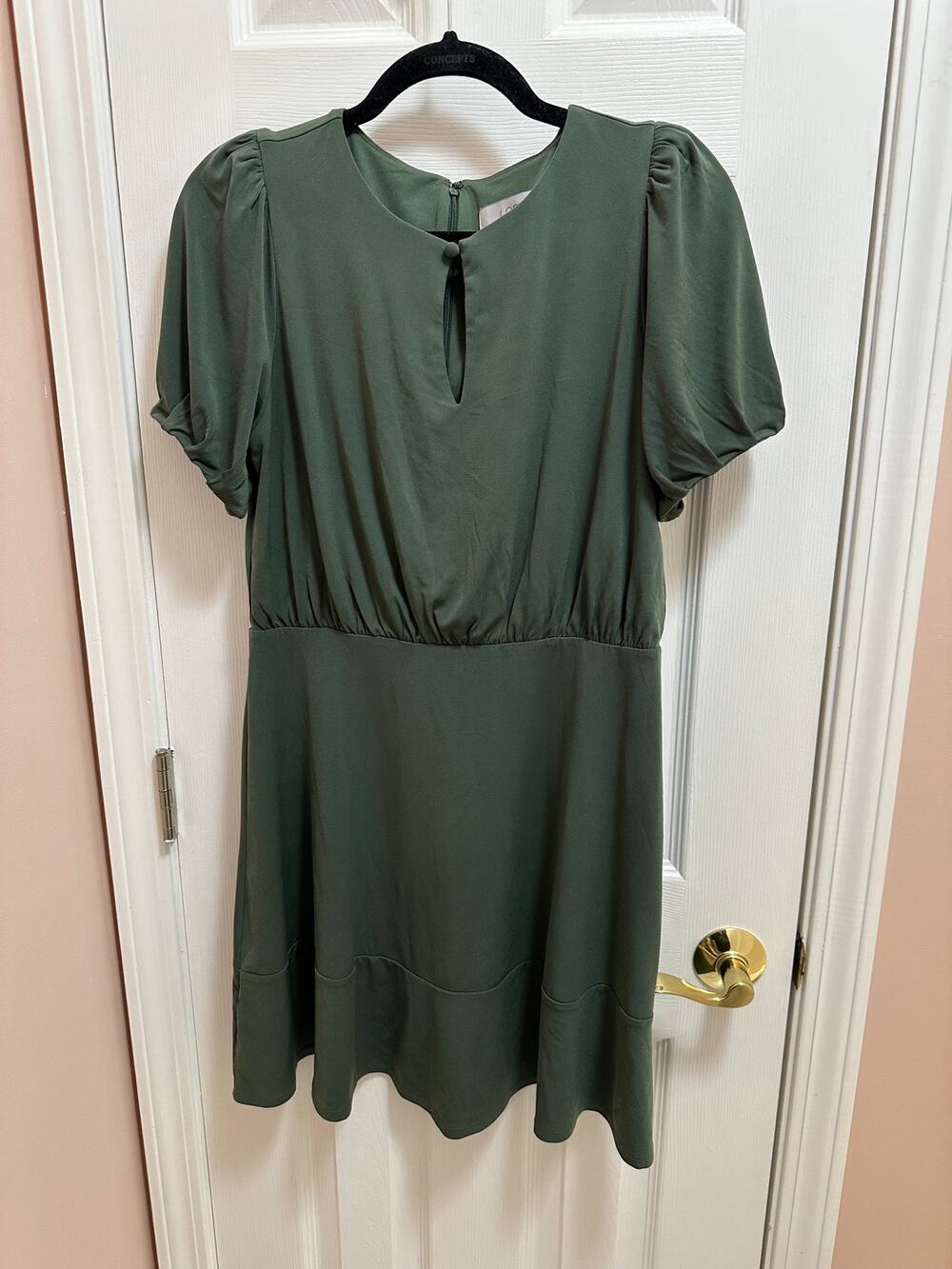 Loft Petites Dress Size 6P in Olive Green